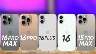 iPhone 16 Pro Max Vs iPhone 16 Pro Vs iPhone 16 Plus Vs iPhone 16 Vs iPhone 15 Pro Max | Comparison