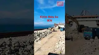 Sejuta Batu untuk IKN| #nusantara #lctv #tongkang #trailer #ikn #palu #iknnusantara  #tambang #batu