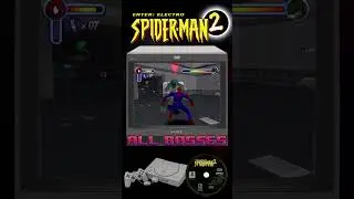 Spider-man 2 - All Bosses #shorts #ps1 #retro #allboss