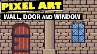 Wall, Door, Column and Window Tileset - Pixel Art [TIMELAPSE]