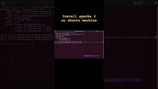 Install apache 2 on ubuntu machine | #phpexpertise #shorts  #techstack