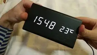 Инструкция - Настольные часы в виде бруска дерева VST-861