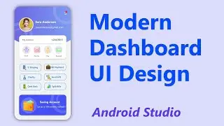 ✅ Android UI Design Mobile dashboard UI Tutorial