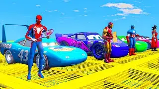 GTA 5 SPIDER-MAN 2, POPPY PLAYTIME CHAPTER 3 Join in Epic New Stunt Racing 