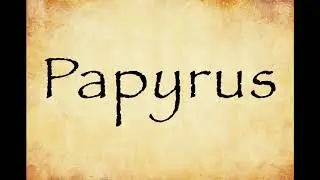 Papyrus  - A brief history of the meme font