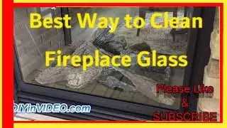 Best Way to Open & Clean Fireplace Glass QUICK & EASY - Rid of White Film on inside Fireplace Window