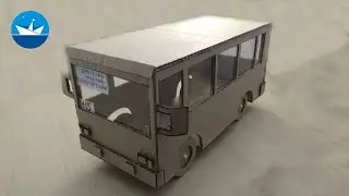 Автобус из картона/Cardboard bus/DIY