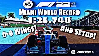 F1 22 Miami World Record And Setup! 