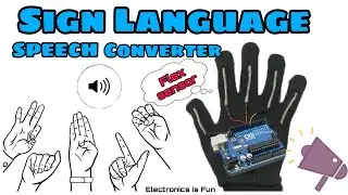 👌🤘Sign Language to Speech device for Disabled person | Flex Sensor and DF Mini Player🔊