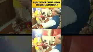 Rajnath Singh offers prayer at Khatu Shyam Temple in Lucknow, receives felicitation