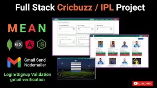 Build a MEAN Stack Cricbuzz IPL  clone website project with Angular 17 | ipl cricket project | Node