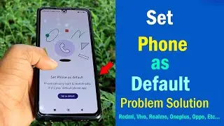 set phone as default phone can only make and receive calls if it's your default phone app