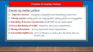 Gr 12 Economics (P2): Market Failure