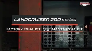 LandCruiser 200 Series - Factory Exhaust VS Manta Exhaust