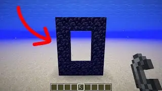 can you make a nether portal underwater?