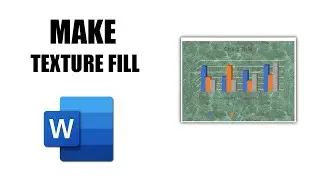 How to make texture fill into chart area in word