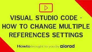 Visual Studio Code - How to change Multiple References settings