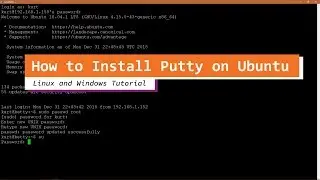 How to Install Putty on Ubuntu 18.04 and Windows 10 (2019)