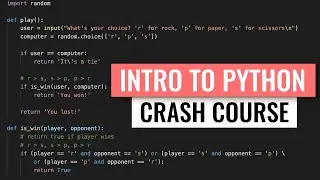 Learn to code in Python!! (CRASH COURSE for the absolute beginner)