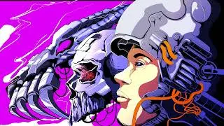 Cyberpunk Illustration TRILOGIC In Adobe Illustrator | Timelapse