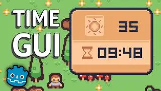 IN-GAME TIME in Godot (4.3) #3: GUI