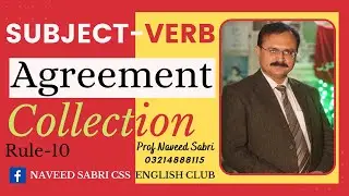 Subject-Verb Agreement (Part-10) Collection, Lecture 1.18.10 in Urdu/Hindi