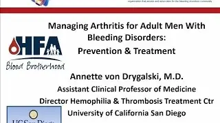 Webinar: Managing Arthritis with Hemophilia