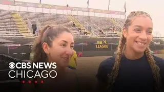 Top beach volleyball players hit the sand at Chicago's Oak Street Beach this weekend