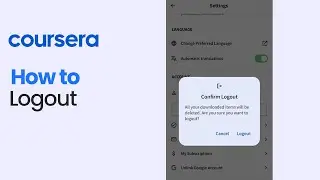 How to Logout on Coursera