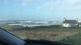 Sea & cottage near Rhosneigr, Anglesey 8 Feb 2019