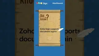 Zoho Sign supports document signing in 16+ languages | #tipoftheweek | #DigitalSignatures