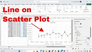 How to Add a Line to a Single Data Series for a Scatter Plot in Microsoft Excel! #msexcel #howto