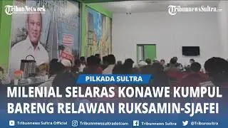 Milenial Selaras Konawe Kumpul Bareng Relawan Ruksamin Sjafei tingkat Desa hingga Kecamatan di Posko