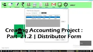 Creating Accounting Project : Part  21.2 | Distributor Form