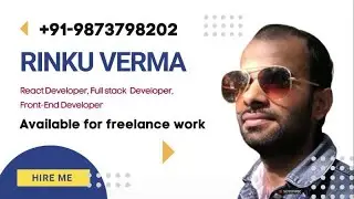 Available for freelance work | Hire Me | React Developer, Full stack  Developer, Front-End Developer