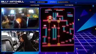 Billy Mitchell scores live 1 047 500 - Donkey Kong