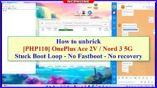 Unbrick OnePlus Ace 2V/Nord 3 5G Soft Bricked - Stuck Boot Loop - Lost Fastboot Cant boot to system