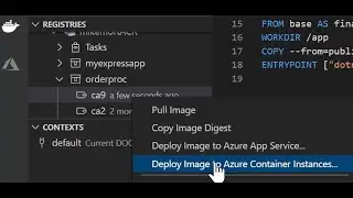 VS Code Docker Extension – Build and Deploy to Azure