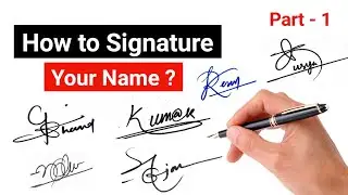 ✅ How to Signature Your Name | Signature Style Of My Name | Sign Your Name | Autograph | Part - 1