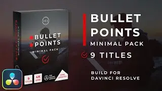 Bullet Points Minimal Pack for Davinci Resolve