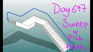 Revit Exercise (Day 697) Model In Place Sweep with Pick Path