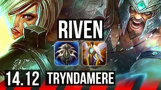 RIVEN vs TRYNDAMERE (TOP) | 71% winrate, 8 solo kills, 45k DMG, Legendary | VN Master | 14.12