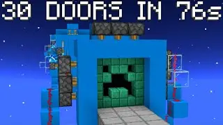 🦅 Minecraft Bedrock: 30 Doors in 76 Seconds!