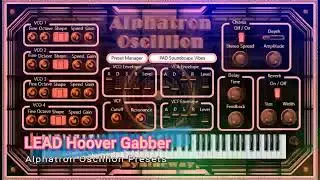 Hoover Synth Sound: Alphatron Oscillion VST VST3 AU - Rave Techno Gabber Trance - Roland Alpha Juno