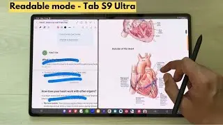 How to Use Reader Mode for Webpage for Samsung Notes - Galaxy Tab S9 Ultra