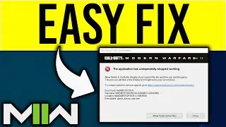 How To Fix Modern Warfare 2 Crashing and Stuttering ( Launch Errors & Crashes FIX )