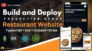 Build a Big Production Ready Restaurant Website with MERN (TypeScript, Zod, Zustand, Stripe)