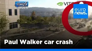 Moment of Paul Walker car crash caught on nearby security cam | euronews 🇬🇧