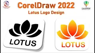 lotus logo design in CorelDRAW || Logo design in CorelDRAW 2021