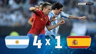 Argentina 4 x 1 Spain (Messis show) ● 2010 Friendly Extended Goals & Highlights HD